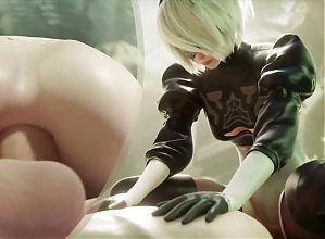2B Taking A Big Cock In Her Ass