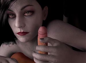 Alcina Dimitrescu gives a handjob in POV : Resident Evil Village 3D Porn Parody